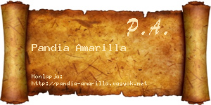 Pandia Amarilla névjegykártya